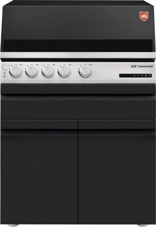 Otto Wilde G32 Connected, 2 Türen (NEUES MODELL) inkl. Gasbuddy, 4er Set Kerntemperaturfühler und Einlegeboden
